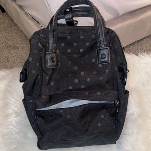 Heritage Polka Dot Computer Backpack With 15" Laptop Pocket, Black